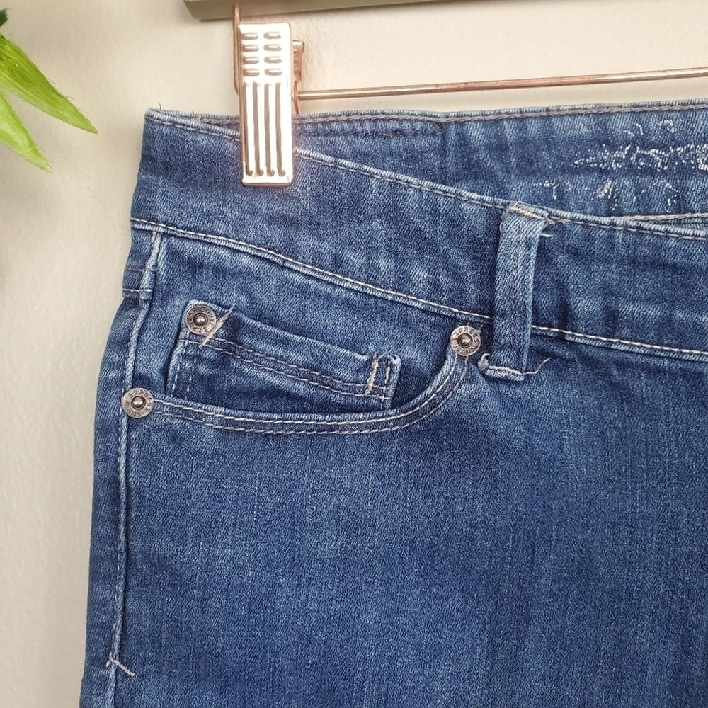 Express 6 Vintage Low Rise Skinny Medium Wash Jegging stretch Jeans Y2K - Picture 4 of 15